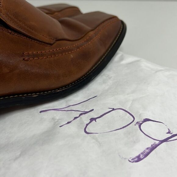 Stacy Adams Shoes Mens 9 Hillman Loafers 24199-03 Brown Leather Bicycle Toe - Picture 16 of 16